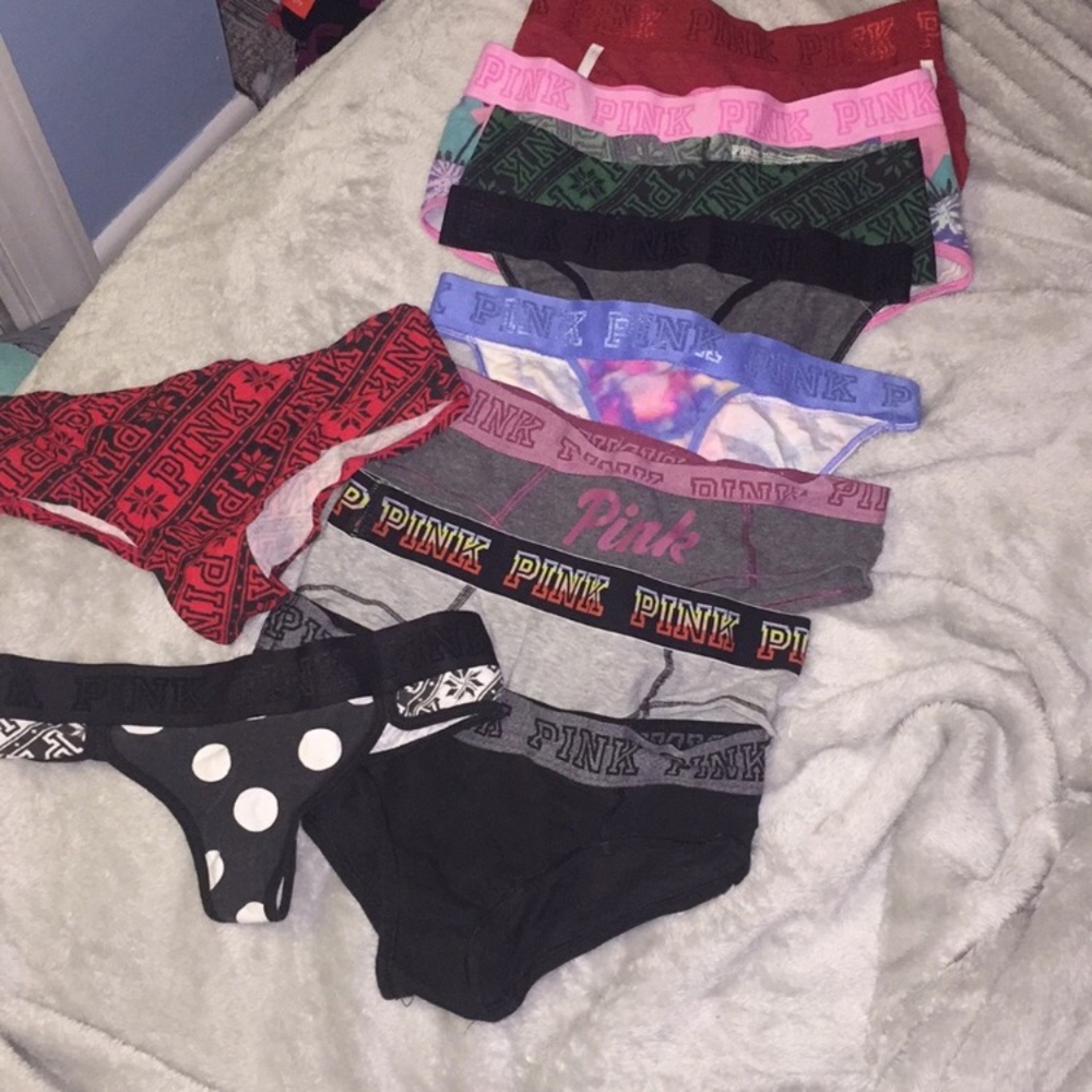 12 pairs of PINK Victoria’s Secret panties